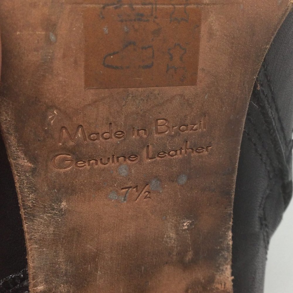 Madewell Billie Black Leather Ankle Boots 7.5 - Picture 7 of 7